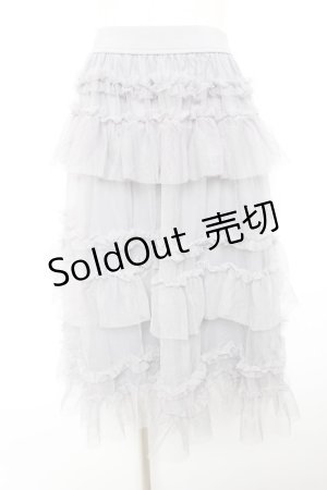画像: FLC / 星名桜子 HSティアードスカート L 中灰 Y-26-01-18-078-LO-SK-SZ-ZY