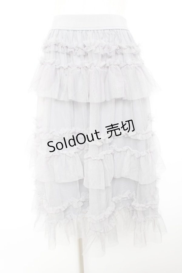 画像1: FLC / 星名桜子 HSティアードスカート L 中灰 Y-26-01-18-078-LO-SK-SZ-ZY (1)