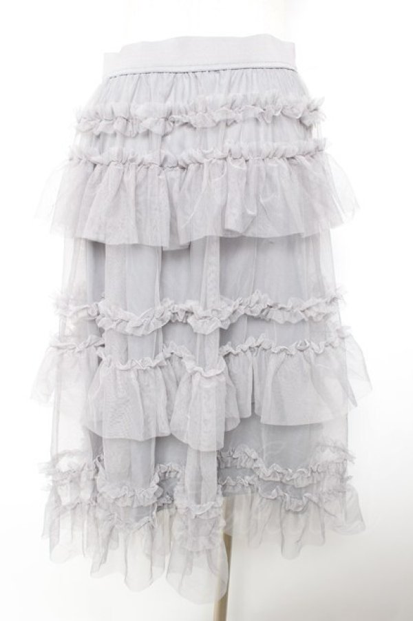 画像2: FLC / 星名桜子 HSティアードスカート L 中灰 Y-26-01-18-078-LO-SK-SZ-ZY (2)