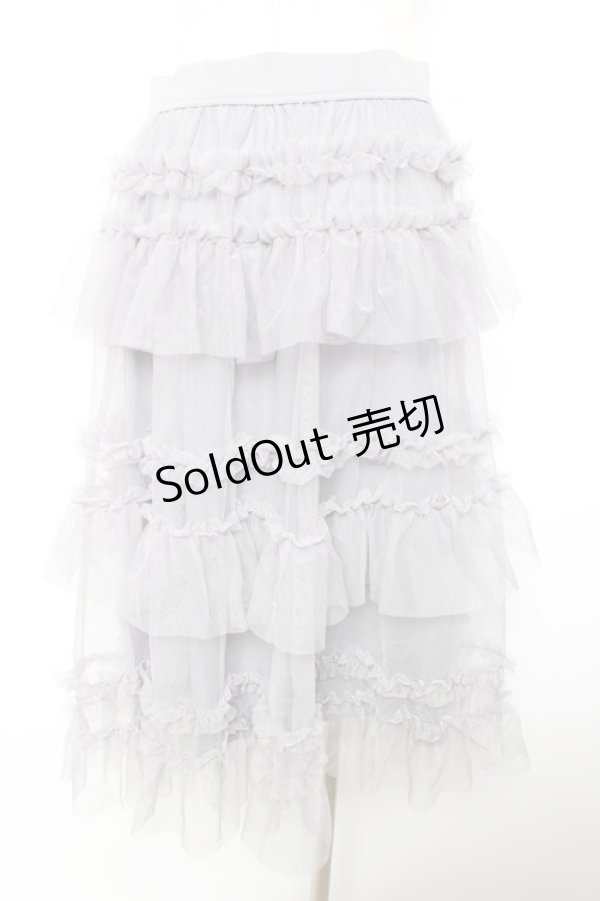 画像2: FLC / 星名桜子 HSティアードスカート L 中灰 Y-26-01-18-078-LO-SK-SZ-ZY (2)