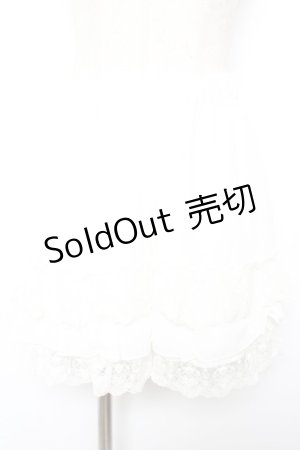 画像: axes femme POETIQUE / レースフリルミニペチパンツ M 白 Y-26-01-18-079-AX-PA-SZ-ZY