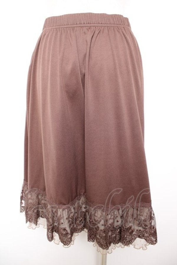 画像2: axes femme / ドットチュール使いペチスカート M 茶 Y-26-01-18-081-AX-SK-SZ-ZY (2)