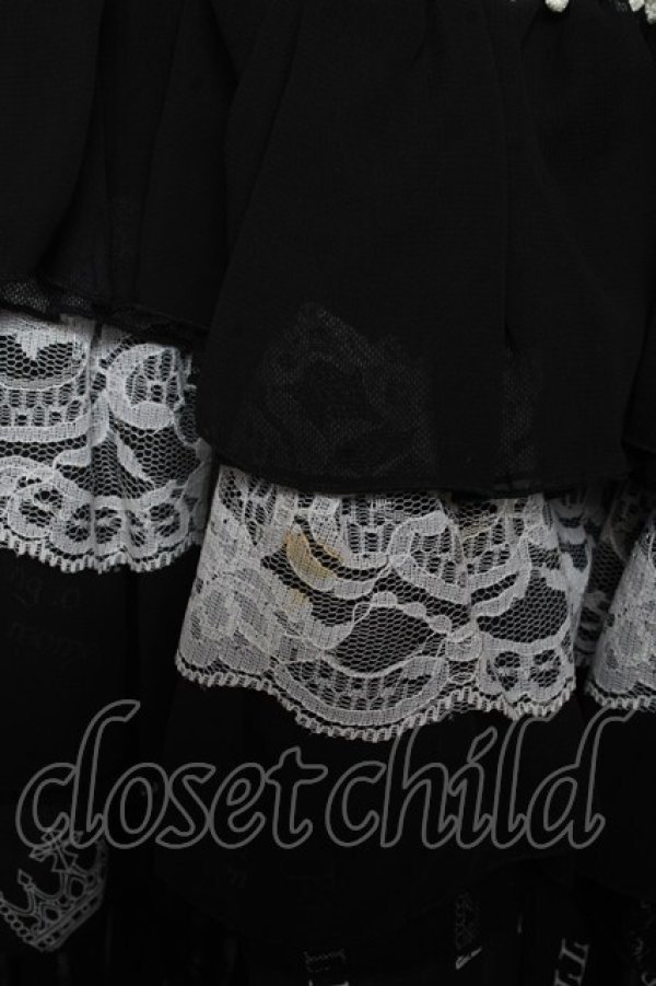 画像4: FRILL / 段フリルギャザースカート  黒 Y-26-01-18-085-HN-SK-SZ-ZY (4)