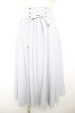 画像1: axes femme POETIQUE / バックフリルレースアップスカート M サックス Y-26-01-18-088-AX-SK-SZ-ZY (1)