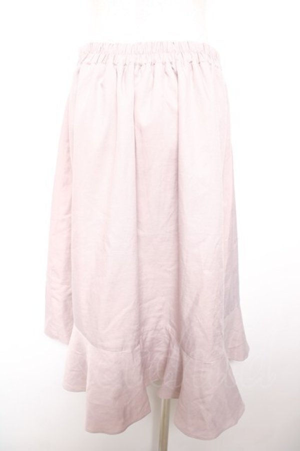 画像2: axes femme / 釦付ラッフルスカート M ピンク Y-26-01-18-092-AX-SK-SZ-ZY (2)
