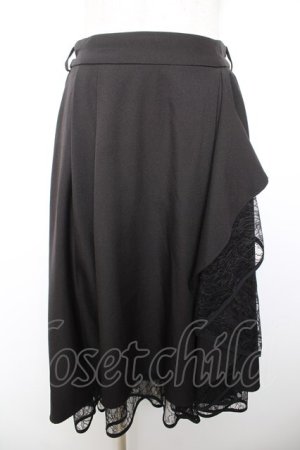 画像: axes femme / パイピングチュールフリルスカート M 黒 Y-26-01-18-094-AX-SK-SZ-ZY