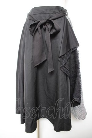 画像: axes femme / ラッフルフリルスカート M 黒 Y-26-01-18-100-AX-SK-SZ-ZY