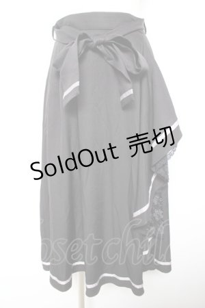 画像: axes femme / ラッフルフリルスカート F 黒 Y-26-01-18-101-AX-SK-SZ-ZS