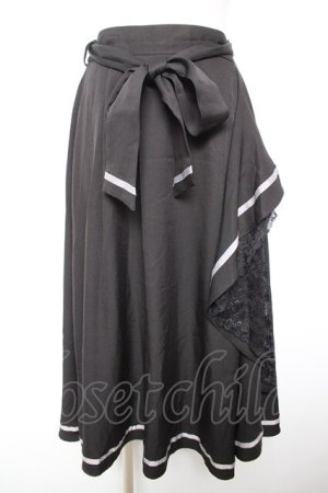 画像: axes femme / ラッフルフリルスカート F 黒 Y-26-01-18-102-AX-SK-SZ-ZY