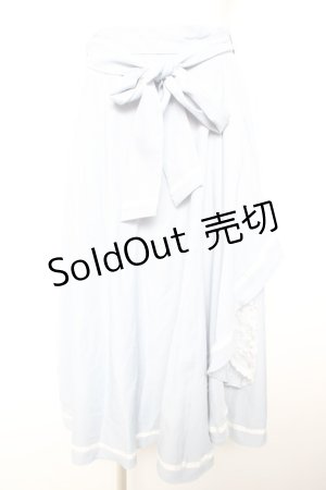 画像: axes femme / ラッフルフリルスカート F サックス Y-26-01-18-103-AX-SK-SZ-ZY