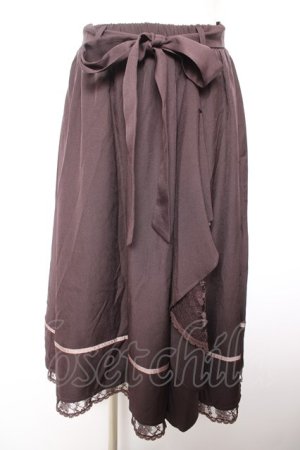 画像: axes femme / マルチWAYフリルスカート F Dブラウン Y-26-01-18-104-AX-SK-SZ-ZY