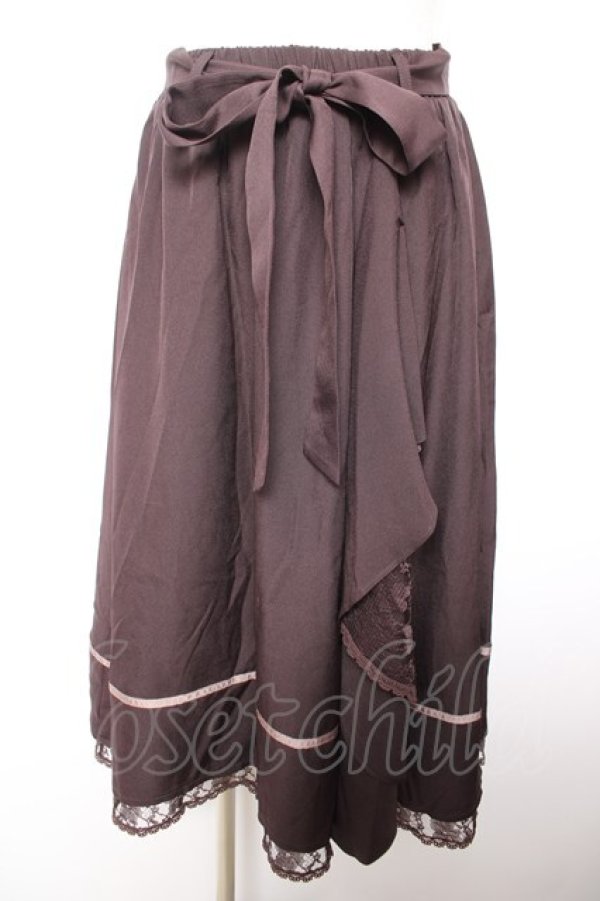 画像1: axes femme / マルチWAYフリルスカート F Dブラウン Y-26-01-18-104-AX-SK-SZ-ZY (1)