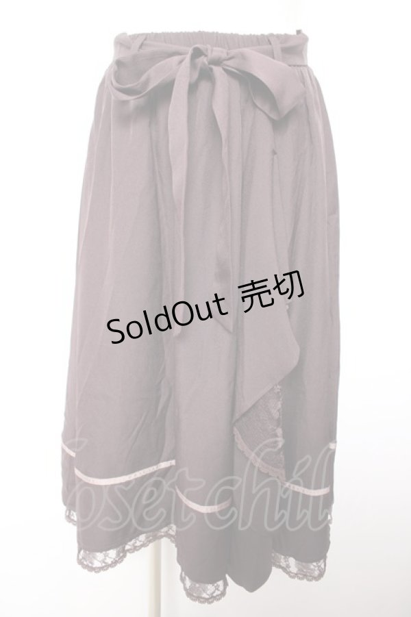 画像1: axes femme / マルチWAYフリルスカート F Dブラウン Y-26-01-18-104-AX-SK-SZ-ZS (1)