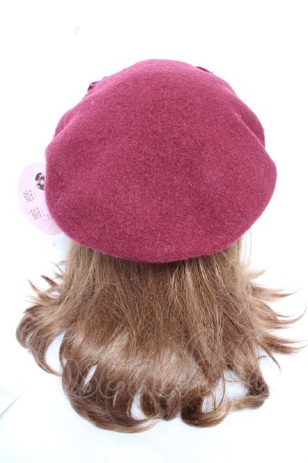 画像3: m petit by misako / AMリボンBベレー  濃赤 Y-26-01-18-013-LO-AC-SZ-ZY (3)