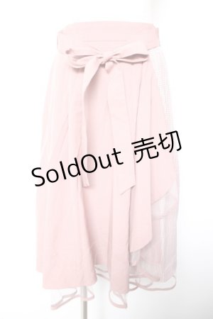 画像: axes femme / パイピングチュールフリルスカート M ピンク Y-26-01-18-110-AX-SK-SZ-ZI