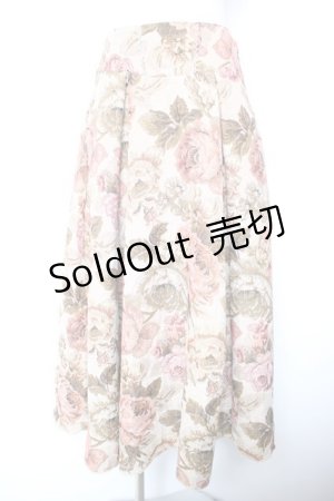 画像: Kurumi Collaboration / TT*KRゴブランロングスカート LL 中薄橙 Y-26-01-18-111-LO-SK-SZ-ZY