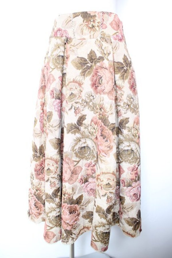 画像1: Kurumi Collaboration / TT*KRゴブランロングスカート LL 中薄橙 Y-26-01-18-111-LO-SK-SZ-ZY (1)