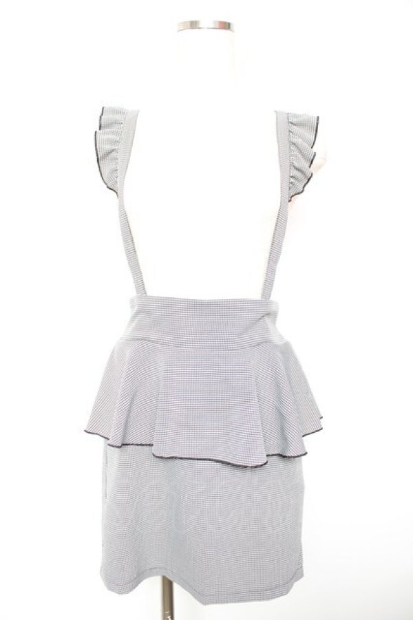 画像1: MA*RS / フリルペプラムスカート  黒 Y-26-01-18-112-EL-PA-SZ-ZY (1)