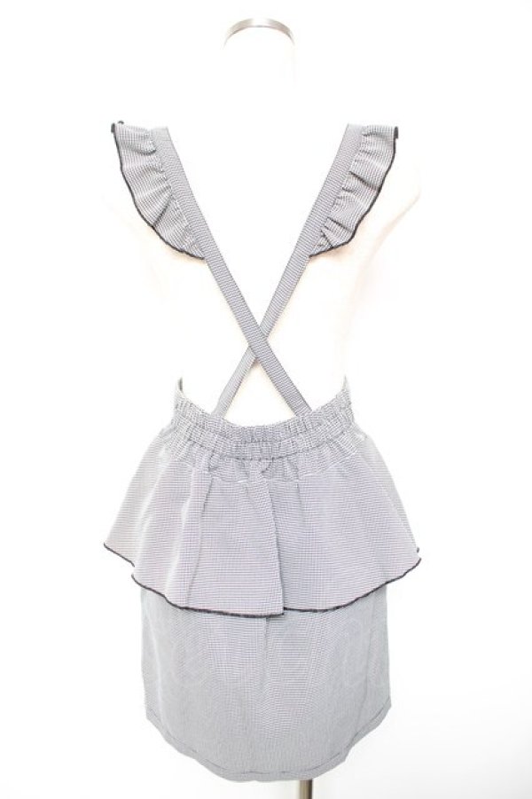 画像2: MA*RS / フリルペプラムスカート  黒 Y-26-01-18-112-EL-PA-SZ-ZY (2)