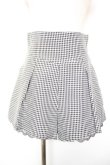 画像1: Bubbles / ハイウエストフリルパンツ S 白×黒 Y-26-01-18-113-CA-PA-SZ-ZY (1)