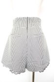 画像2: Bubbles / ハイウエストフリルパンツ S 白×黒 Y-26-01-18-113-CA-PA-SZ-ZY (2)