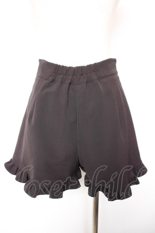 画像2: Honey Cinnamon / レースアップフリルショートパンツ F 黒 Y-26-01-18-114-LO-PA-SZ-ZY (2)