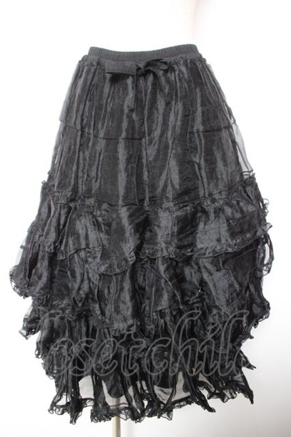 画像1: metamorphose / ロングパニエ  黒 Y-26-01-18-118-ME-SK-SZ-ZY (1)