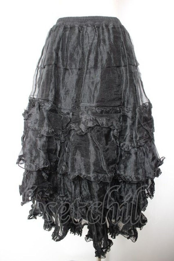 画像2: metamorphose / ロングパニエ  黒 Y-26-01-18-118-ME-SK-SZ-ZY (2)