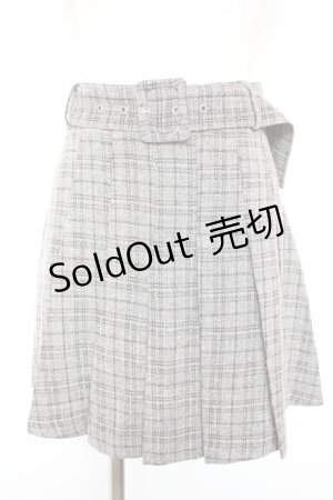 画像: Bubbles / ベルト付きプリーツスカート S グレーチェック Y-26-01-18-120-CA-SK-SZ-ZY