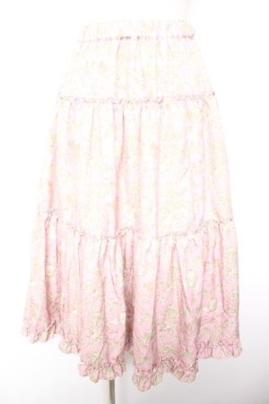 画像: m petit by misako / NINA'Sギャザースカート M 中桃 Y-26-01-18-121-LO-SK-SZ-ZY