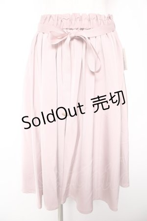 画像: F&A / サテンギャザースカート F ピンク Y-26-01-18-124-LO-SK-SZ-ZI