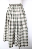 画像2: F i.n.t / ベルト付きサマーチェックタックスカート F グリーン Y-26-01-18-127-CA-SK-SZ-ZY (2)