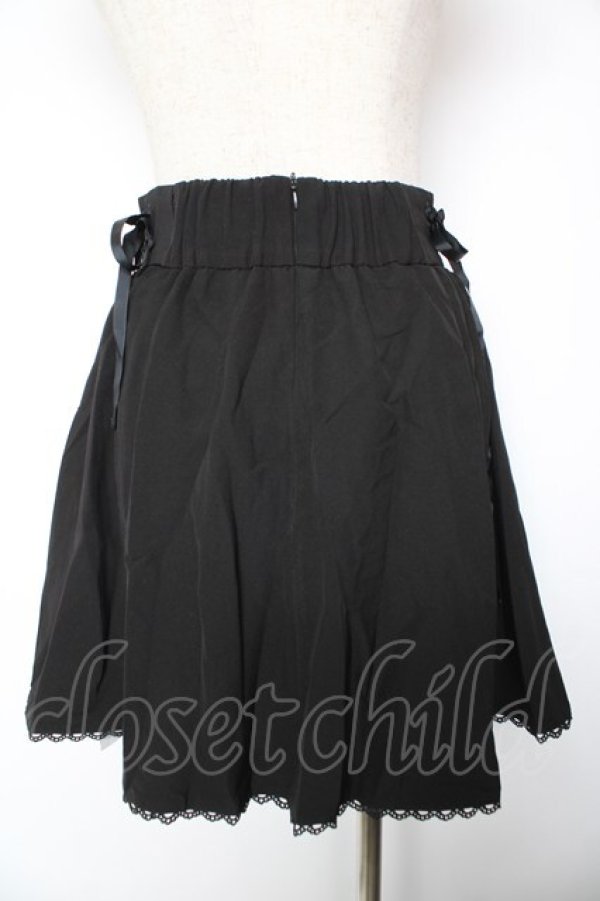 画像2: evelyn / サイド編み上げフレアスカート  黒 Y-26-01-18-128-LO-SK-SZ-ZY (2)