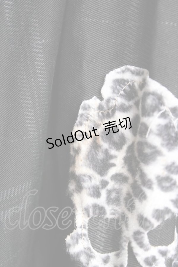 画像4: H jelly / チュール重ねプリントスカート  黒 Y-26-01-18-136-HN-SK-SZ-ZY (4)