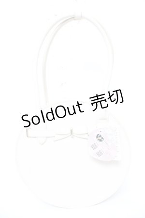 画像: ｍ petit by misako / AMサークルリボントートバッグ  中白 Y-26-01-18-016-LO-BG-SZ-ZY