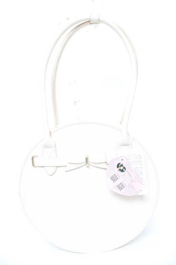 画像1: ｍ petit by misako / AMサークルリボントートバッグ  中白 Y-26-01-18-016-LO-BG-SZ-ZY (1)