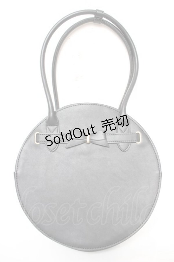 画像1: ｍ petit by misako / AMサークルリボントートバッグ  中黒 Y-26-01-18-017-LO-BG-SZ-ZY (1)