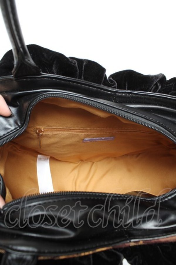 画像3: axes femme kawaii / タータンチェックハートバッグ  イエロー Y-26-01-18-018-AX-BG-SZ-ZY (3)