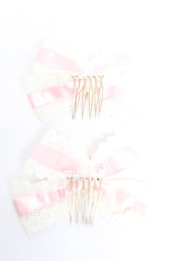 画像2: LOLITA / ローズリボンコーム  ピンク Y-26-01-18-002-LO-ZA-SZ-ZY (2)