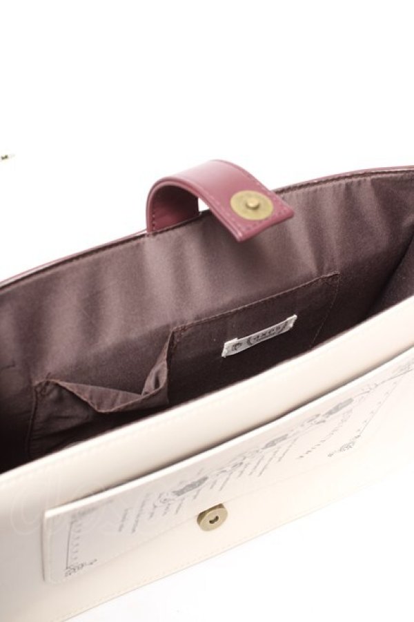 画像4: axes femme / 洋書風デザインサッチェルバック  ワイン Y-26-01-18-019-AX-BG-SZ-ZY (4)