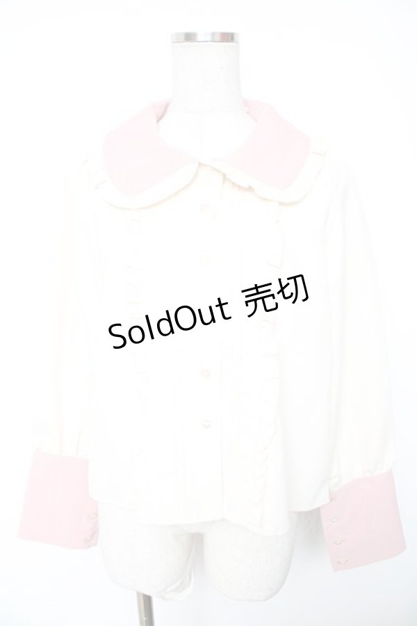 画像1: CHIP CLIP / 五月アイ/Cheese Bear/AIピンタックブラウス L 淡桃 Y-26-01-18-023-LO-BL-SZ-ZY (1)