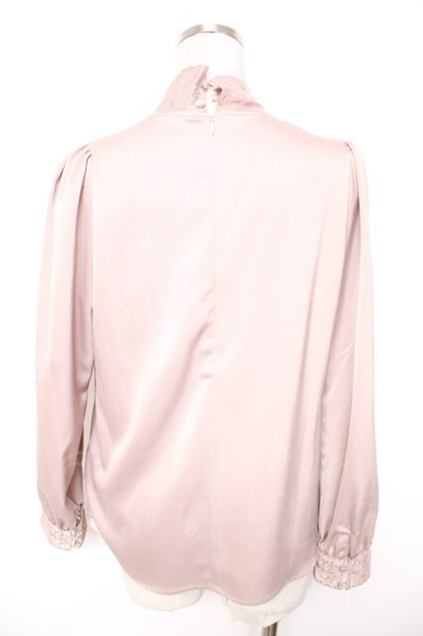 画像2: an another angelus / カットワーク刺繍スタンドカラーブラウス F ピンク Y-26-01-18-025-CA-BL-SZ-ZY (2)