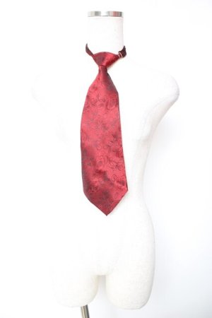 画像: BPN / バラプリントネクタイ  ワイン Y-26-01-18-005-GO-ZA-SZ-ZY