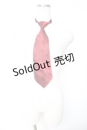画像: BPN / バラプリントネクタイ  ワイン Y-26-01-18-005-GO-ZA-SZ-ZY