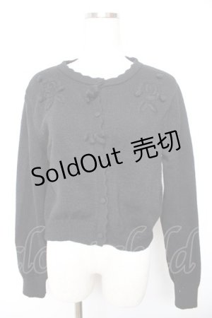 画像: m petit by misako / バラシシュウニット M 中黒 Y-26-01-18-035-LO-TO-SZ-ZY