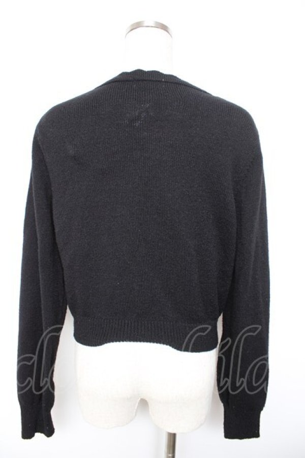 画像2: m petit by misako / バラシシュウニット M 中黒 Y-26-01-18-035-LO-TO-SZ-ZY (2)