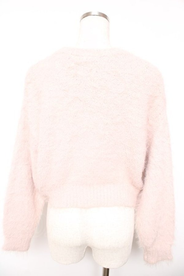 画像2: F i.n.t / リボン釦フェザーニットカーディガン F ピンク Y-26-01-18-038-CA-TO-SZ-ZY (2)