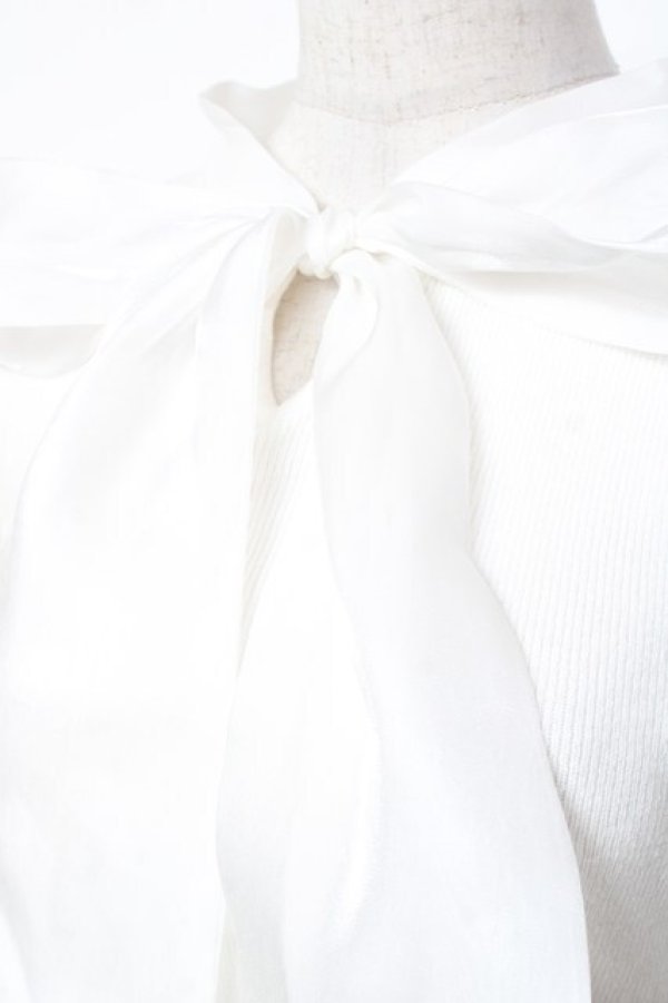 画像4: evelyn / ビックリボンニット  白 Y-26-01-20-003-LO-TO-SZ-ZY (4)