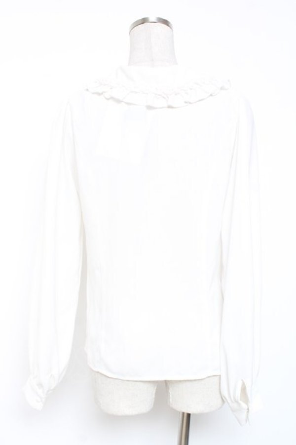 画像2: TRAVAS TOKYO / レディーズブラウス /Frill Collar Blouse F ホワイト Y-26-01-20-032-PU-BL-SZ-ZY (2)