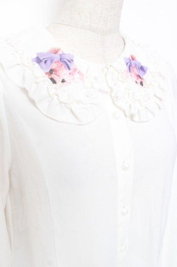 画像3: TRAVAS TOKYO / レディーズブラウス /Frill Collar Blouse F ホワイト Y-26-01-20-032-PU-BL-SZ-ZY (3)